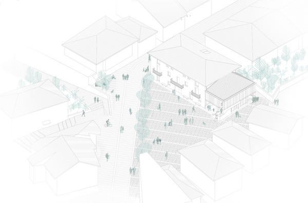 Axonometrische Darstellung der Umgebung
