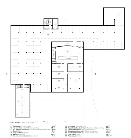 2. Preis: Cataraga Architects Grundriss Untergeschoss