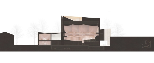 1. Preis: bez+kock architekten generalplaner Lngsschnitt