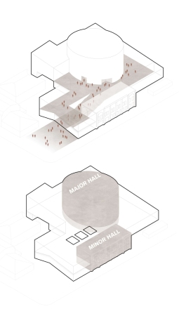 1. Preis: bez+kock architekten generalplaner Axonometrie