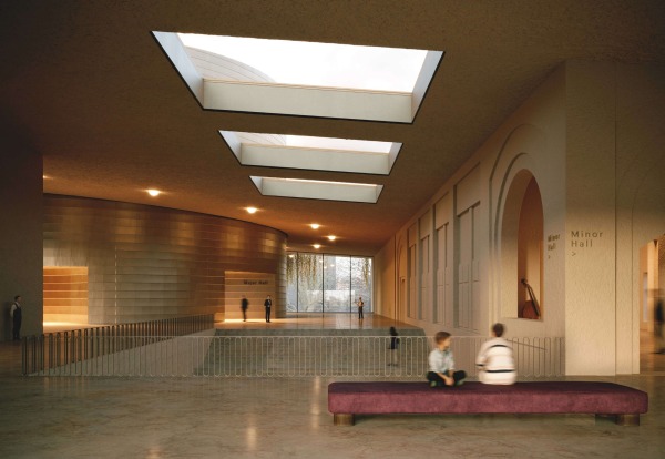 1. Preis: bez+kock architekten generalplaner Visualisierung Eingangshalle