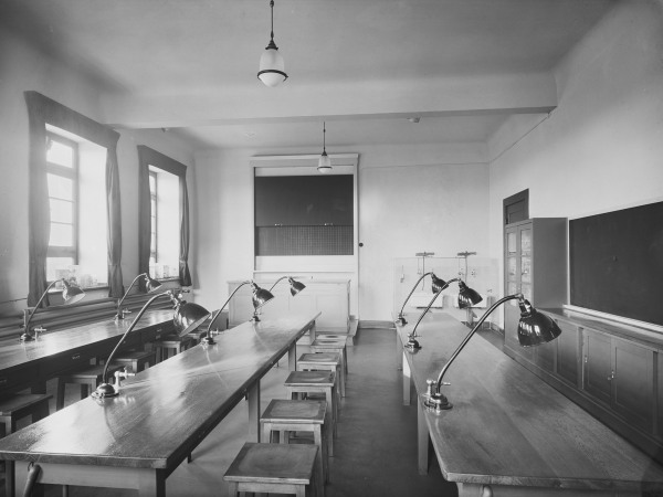 Historische Aufnahme der Schule Langenfort