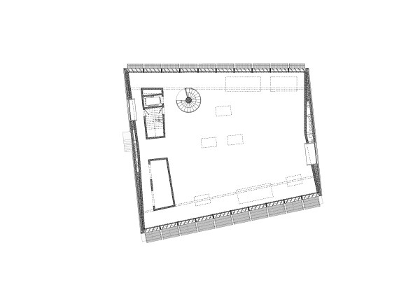 1. Preis nach �berarbeitung: Boltshauser Architekten (Z�rich). Grundriss 1. Obergeschoss