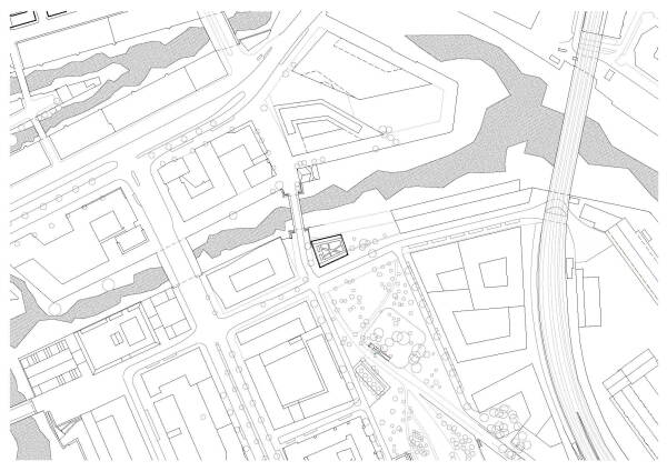 1. Preis nach �berarbeitung: Boltshauser Architekten (Z�rich). Lageplan