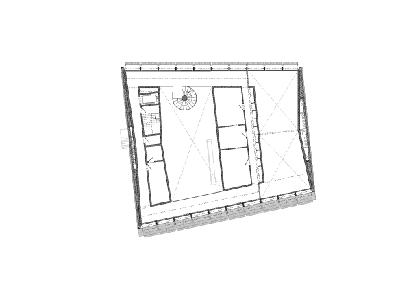 1. Preis nach �berarbeitung: Boltshauser Architekten (Z�rich). Grundriss Zwischengeschoss