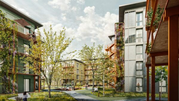 Goldcker / KaepseLE in Leinfelden-Echterdingen: 1. Preis von Duplex Architekten mit Sass Glsser Landschaftsarchitekten