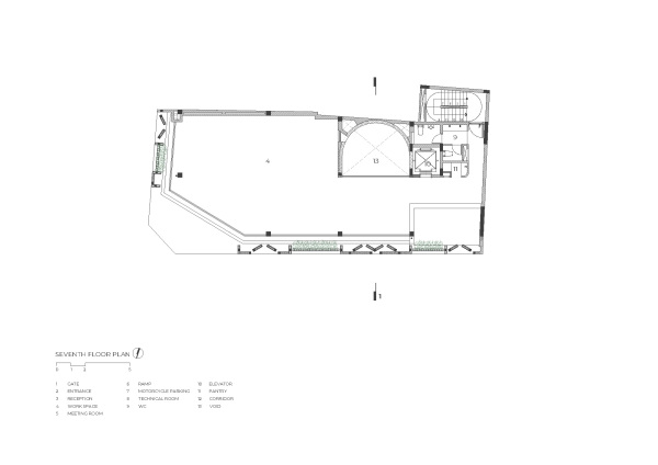 Grundriss 6. Obergeschoss
