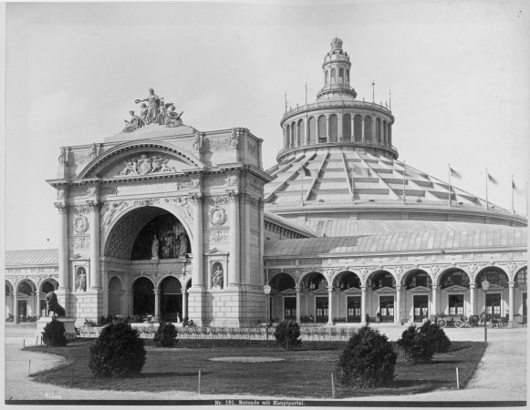 Ansicht der Rotunde der Wiener Weltausstellung 1873