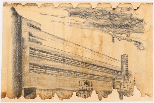 Martin Punitzer, Zeichnung fr das Kino Roxy-Palast in Berlin Friedenau, 1929