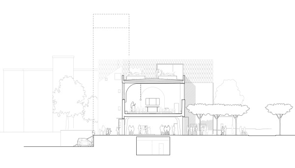 1. Preis: Wandel Lorch Gtze Wach (Frankfurt am Main); Querschnitt