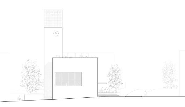 3. Preis: Arge Klumpp + Klumpp Architekten/ Von M Architekten (beide Stuttgart); Ansicht Nord