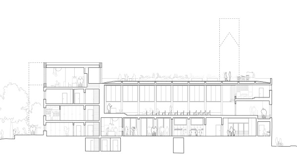 1. Preis: Wandel Lorch Gtze Wach (Frankfurt am Main); Lngsschnitt