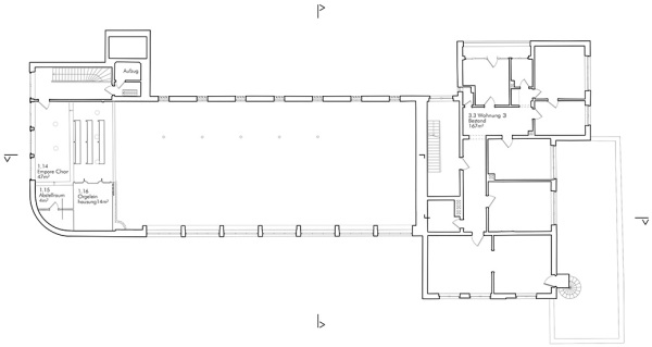 1. Preis: Wandel Lorch Gtze Wach (Frankfurt am Main); Grundriss 2. Obergeschoss