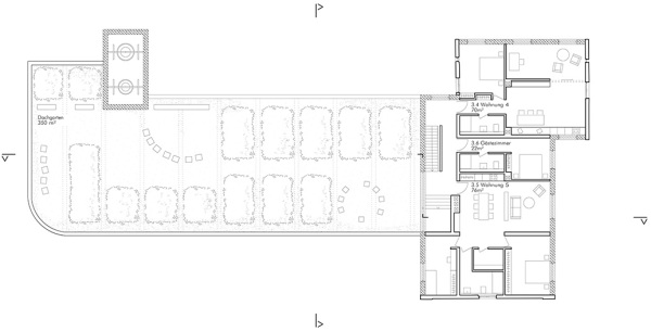 1. Preis: Wandel Lorch Gtze Wach (Frankfurt am Main); Grundriss Dachgeschoss