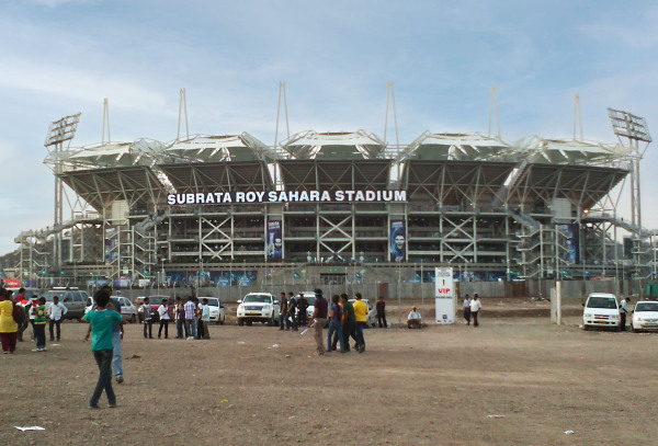 Subrata Roy Cricket Stadium in Pune von 2012. Foto: Nipunbayas  / Wikimedia / CC BY-SA 3.0
