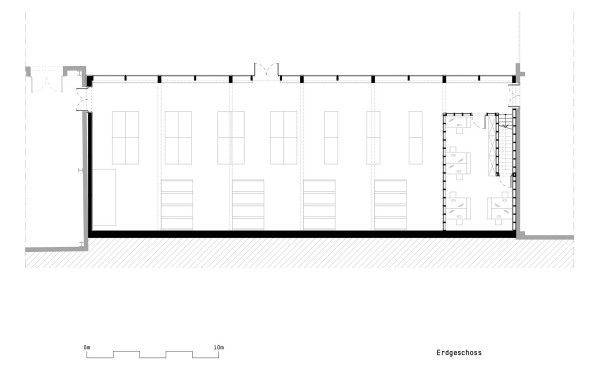 Werkshalle von Atelier ST f�r die Manufaktur M�hle