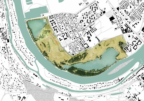 Lageplan Parc du peuble de l'herbe in Carrière-sous-Poissy (2013)
