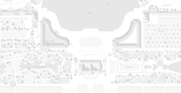 Anerkennung: Staab Architekten (Berlin). Lageplan und Dachaufsicht