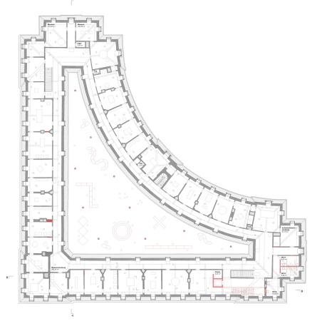 3. Preis: VON M (Stuttgart). Grundriss Obergeschoss
