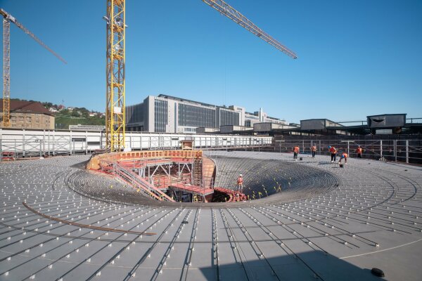 Je Kelchsttze bestand die Verschalung aus circa 550 Einzelteilen. (2018)