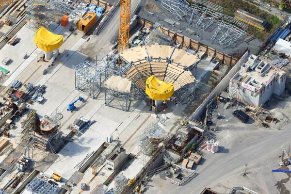 Aufbau Schalungskonstruktion eines Kelchs (2017)