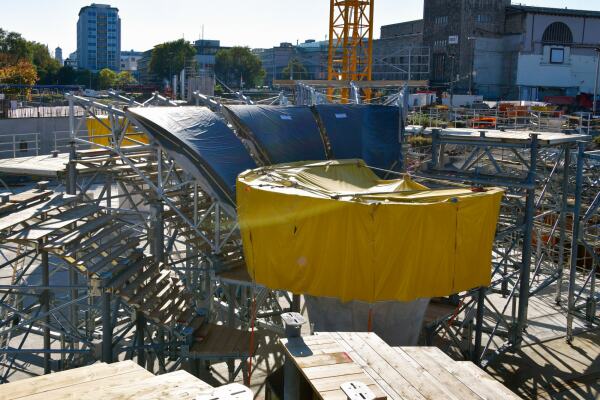 Aufbau Schalungskonstruktion eines Kelchs (2017)