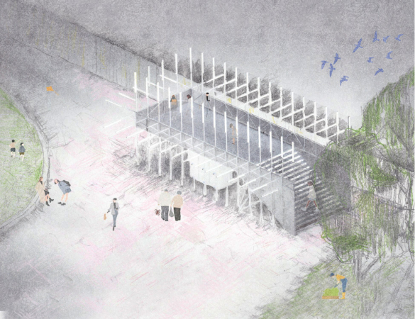 1. Platz: Robin Winogrond mit Violeta Burckhardt (beide Z�rich), Studio Erde (Berlin) und BeL Soziet�t f�r Architektur (K�ln)