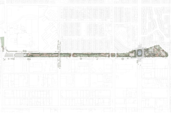Parkanlage und Gemeindezentrum in Jiutepec von Rozana Montiel