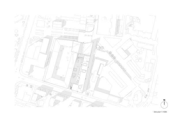 Kirche und Wohnen in Vantaa von Oopeaa