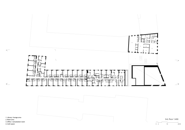 Kirche und Wohnen in Vantaa von Oopeaa