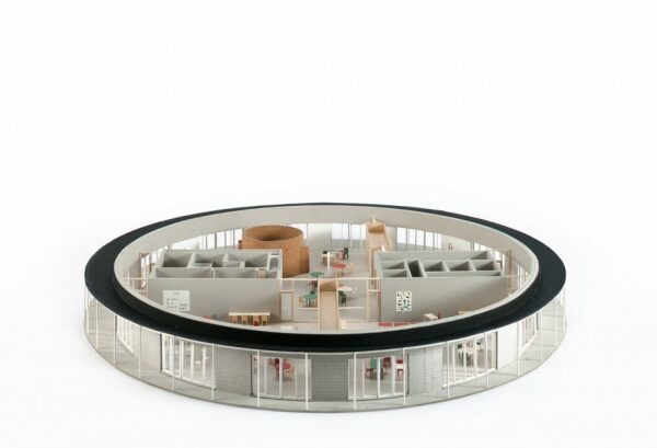 Modell des Schulpavillons