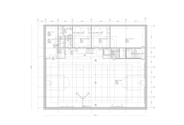 Neubau Sporthalle: Grundriss UG