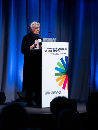 Sprach auf dem UIA-Kongress: Architektin Yasmeen Lari aus Pakistan