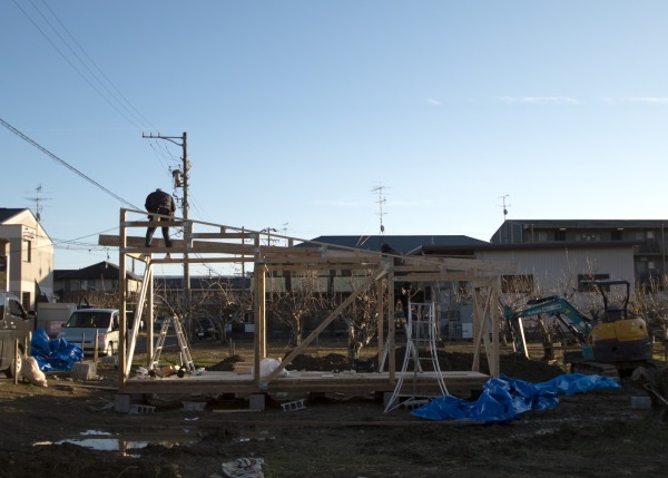 Der Erdbeerstand wurde grtenteils im DIY-Verfahren erbaut.