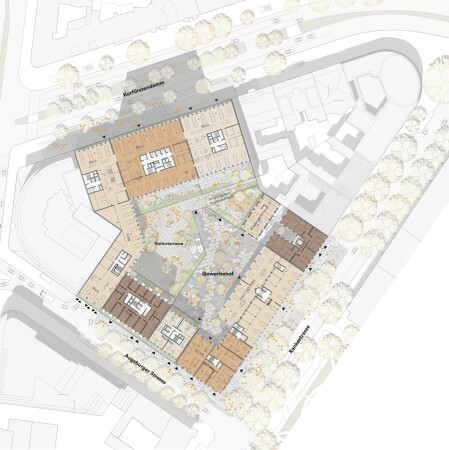 1. Preis: Henning Larsen Architects (Kopenhagen), Grundriss Regelgeschoss