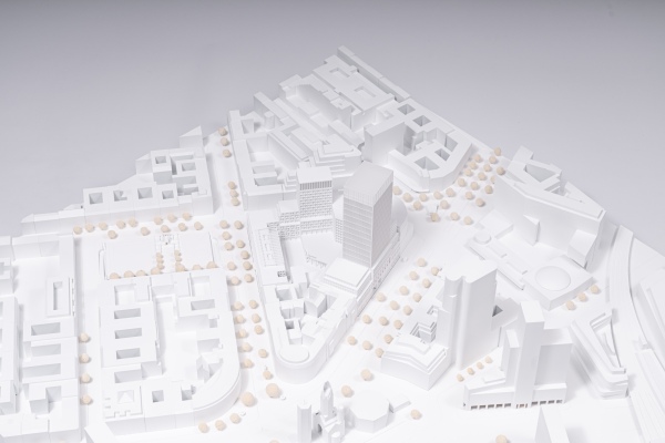 1. Preis: Henning Larsen Architects (Kopenhagen), Stdtebauliches Modell