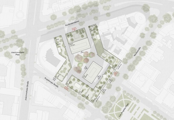 2. Preis: David Chipperfield Architects (Berlin, London) mit Wirtz International (Schoten), Lageplan