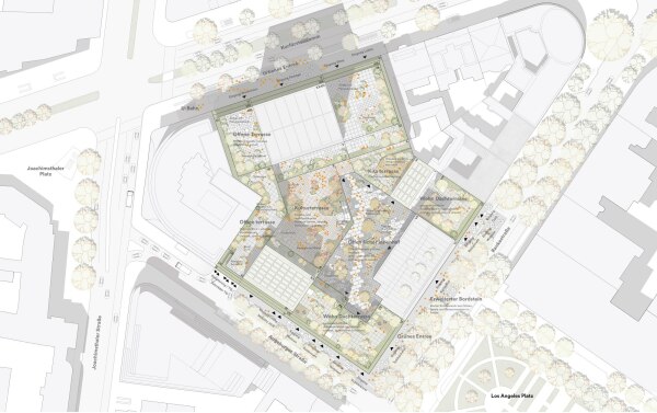 1. Preis: Henning Larsen Architects (Kopenhagen), Lageplan