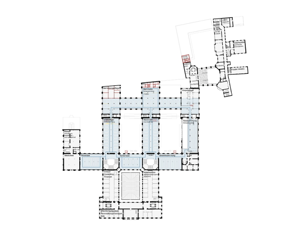 3. Preis: allmannwappner (M�nchen) mit Rabe landschaften (Hamburg). Grundriss 2. Obergeschoss