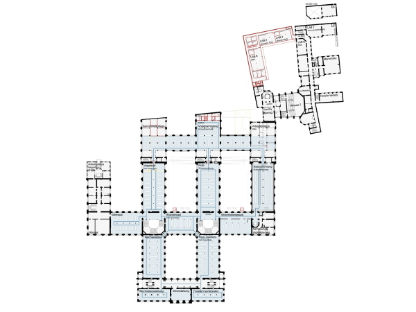 3. Preis: allmannwappner (M�nchen) mit Rabe landschaften (Hamburg). Grundriss 1. Obergeschoss