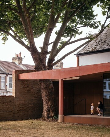 Lea Bridge Library Pavilion von Studio Weave in London