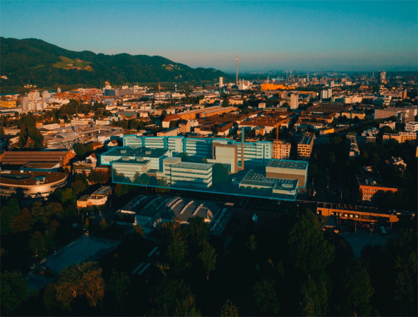 Tabakfabrik im Kontext der Stadt Linz