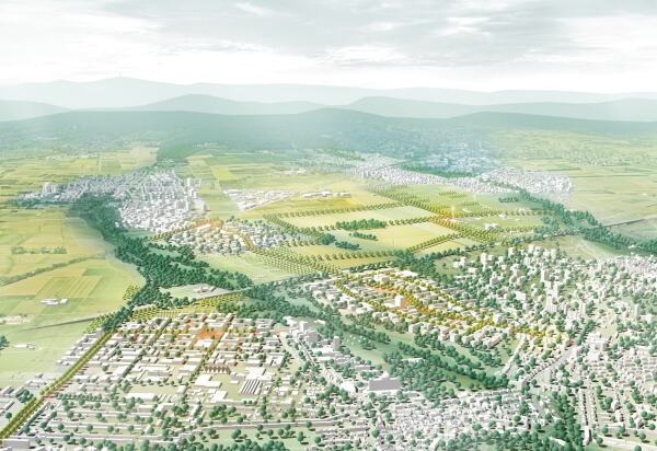 Preiskategore grn-blaue Infrastruktur  Anerkennung: Quartiere im Kreislauf zwischen Taunus und Frankfurt von Cityfrster (Hannover) mit urbanegestalt (Kln)