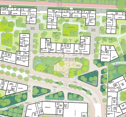 Platz 2: CKSA (Berlin) + Uniola Lanschaftsarchitektur (Berlin)