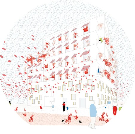 Baukrper Diana  Stadthaus mit grnem Herzen/Bauherr: Neues Heim - Die Baugenossenschaft/Architektur: StudioVlayStreeruwitz