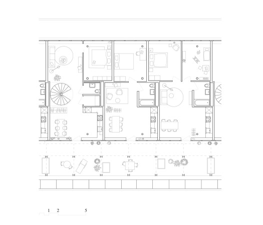 Ausschnitt Grundriss 5. Obergeschoss