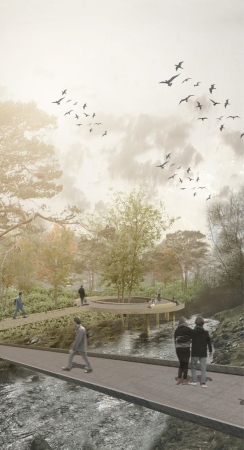 Lessingstrae, The Grove - Redefining Green Spaces von Agustin Melgarejo und Julieta Quiroga, FADU-UBA Buenos Aires