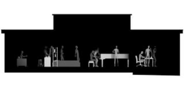 Fassadenprojektion Haus am Horn: Wie wohnen wir? Wie wollen wir wohnen? von Peechana Chayochaichana