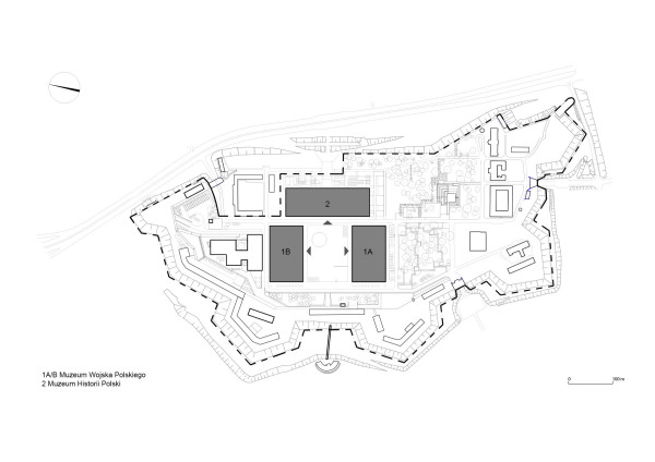 Lageplan des Museumsquartiers auf dem Zitadellen-Gelnde