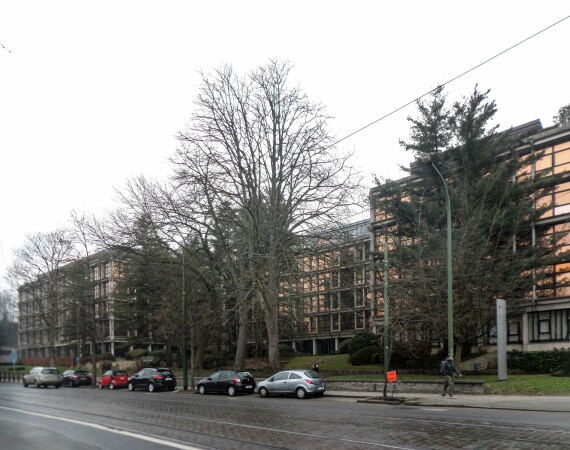 Das Gebude an der Rue de Stalle vor dem Umbau